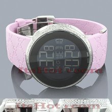 Diamond Gucci Watches Ladies Diamond Watch 3ct Pink