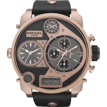Diesel Gents Chronograph Black Leather Strap DZ7261 Watch
