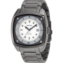 Diesel Men's Diesel Earth-Dweller Stainless Steel Case and Bracelet Silver Dial Date Display DZ1494