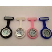 Digital Nurse Watch - Nurse Watches -tunic Silicone, Brooch & Battery