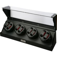 Diplomat 8 watch winder, black carbon fiber - Carbon Fiber/Black