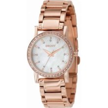 DKNY Ladies Two Tone Stone Set Bracelet NY8121 Watch