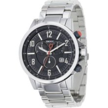 DKNY Men's Japanese Quartz Black Dial Tachymeter Chronograph Stainless Steel Watch