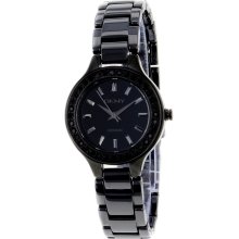 DKNY NY8142 Black Dial Black Ceramic Bracelet Ladies Watch