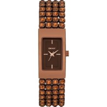 Dkny Ny8561 Ladies Essentials And Glitz Brown Watch Rrp Â£145