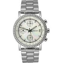 Dkny Women's Stainless Steel Case Chronograph Date Mineral Watch Ny8339
