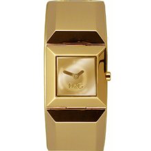 Dolce & Gabbana D&g Time Gold Leather Band Dance Ladies Watch - Dw0273