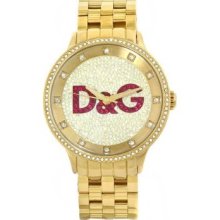 Dolce & Gabbana Mens Gold Large Primetime Watch Dw0377