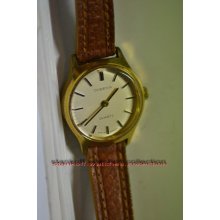 DUGENA 3 Jewels Rare cal.Junghans 332 Vintage Quartz German Gold plate Circa 1970's Ellegant Lady's Wristwatch