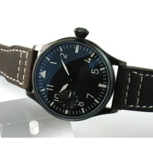 E645,parnis Pvd Black Dial 44mm Special9 Hand Winding Watch 6497
