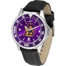 ECU East Carolina University Men's Leather Wristwatch