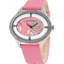 Ed Hardy Showgirl Butterfly Pink Dial Women's watch #SG-BF