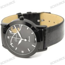 Elegant Clock Stylish Leather Quartz Analog Lady Girls Women Wrist Watch Cw70h