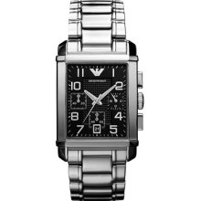 Emporio Armani Ar0334 Mens Chronograph Classic Watch - 2 Year Warranty