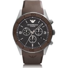 Emporio Armani Designer Men's Watches, Sportivo - Titanium and Rubber Chrono Watch