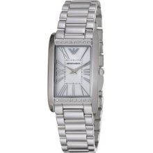 Emporio Armani Women s Quartz Diamond Accent Stainless Steel Bracelet Watch