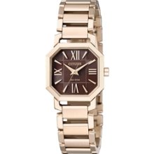 EP5892-59W - Citizen Eco-Drive Sapphire Japan Gold Tone Mini Dial Ladies Watch