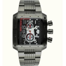 Equipe Big Block Men's Watch with Black Metal Band