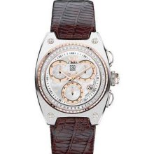 ESQ 07101300 Fusion Retrograde Chronograph Rose Gold Tone Dial With Diamonds Ladies Watch