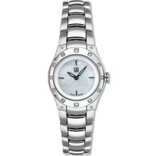 Esq 7100898 Esq By Movado Centurion Mother Of Pear 12 Diamond Bezel Women's