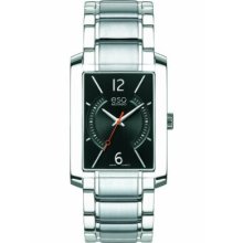 ESQ by Movado Swiss Quartz Synthesis Silver Black Bracelet Men's Watch 07301405