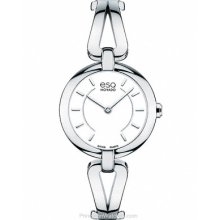 ESQ Movado Corbel Bangle-Style Watch White Dial with 07101397