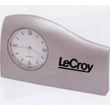 Executive analog desk clock w/ metallic finish ($12.75 @ 25 min)