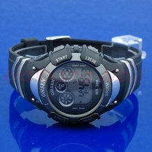Fashion Alarm Boys Date Day Chronograph Digital Sport Wrist Watch Ohsen