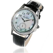 Fashion: Londoner Silver Tone Leather Watch