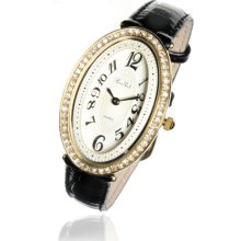 Fashion: Tuileries Gold Tone Black Watch