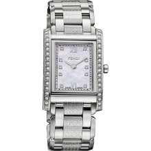 Fendi F765240DDC Watch Loop Rectangular 7560/7650D/7650DDC Ladies - White MOP Dial Polished Steel Case Quartz Movement