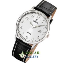Festina Classic F16516/2 Men's Silver Dial Watch 2 Years Warranty