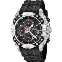 Festina Men's Bike 2011 Chronograph Watch F16543/3 With Rubber Strap And Black Dial
