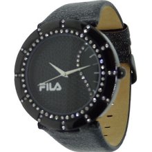 Fila Ladies Three-hand Solare Watch With Crystals Fa0849-71