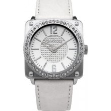 Firetrap - Ladie's White Leather Strap Fashion Watch - Ft1086w