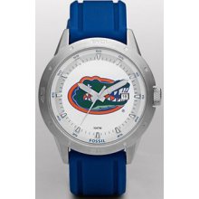 Florida Gators Fossil Watch Mens Pu Strap W Date Li3089