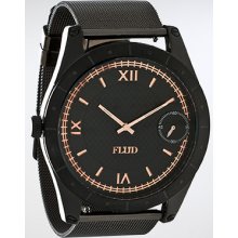 Flud Watches The Big Ben Watch in Black & Rose