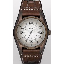 Fossil Brown Stainless Steel Men's Watch JR1193
