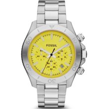 FOSSIL FOSSIL Retro Traveler Chronograph Stainless Steel Watch