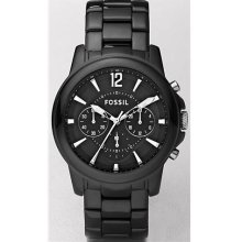 Fossil Grant Chronograph Ceramic Watch - Black - CE5008