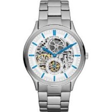 Fossil Me3021 Unisex Steel Bracelet Stainless Steel Case Watch