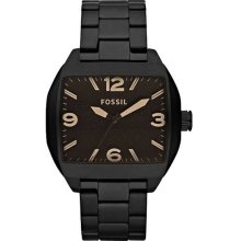 Fossil Mens Roland Stainless Watch - Black Bracelet - Brown Dial - JR1360