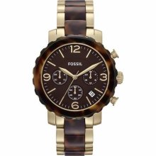 Fossil Natalie Twotone Chronograph Ladies Watch