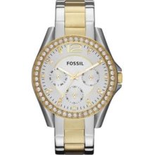 Fossil Riley Two-Tone Ladies Watch ES3204