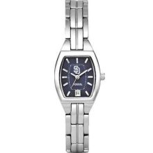 Fossil San Diego Padres Ladies Stainless Steel Cushion Watch