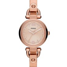 Fossil 'Small Georgia' Round Dial Bangle Watch, 26mm