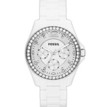 Fossil 'Small Riley' Round Chronograph Bracelet Watch, 38mm
