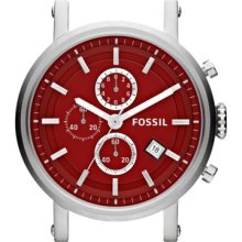 Fossil Stainless Steel Watch Case - Red - C221012