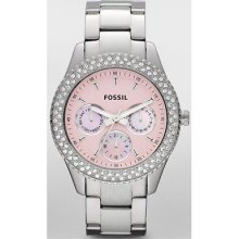 Fossil Stella Es2946 Ladies Steel Bracelet Diamonds Stainless Steel Case Watch