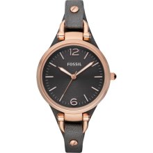 Fossil Watch ES3077 Georgia, rose gold, signature boyfriend dial, sk